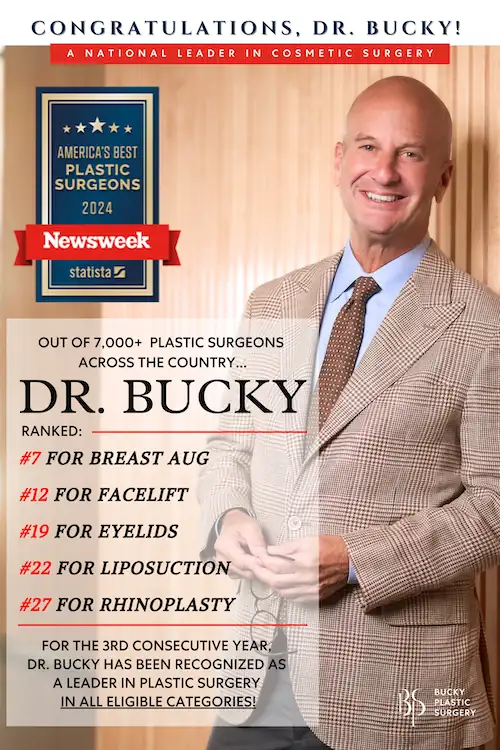 Dr. Bucky posing for his various Newsweek awards