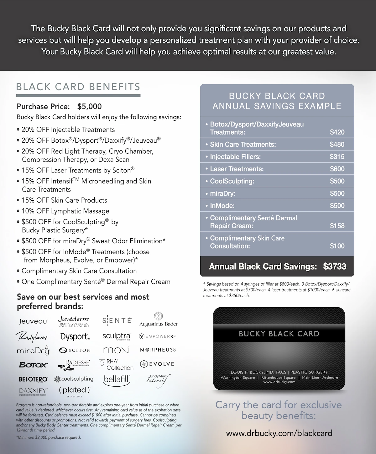 Bucky Black Card Brochure 2024 